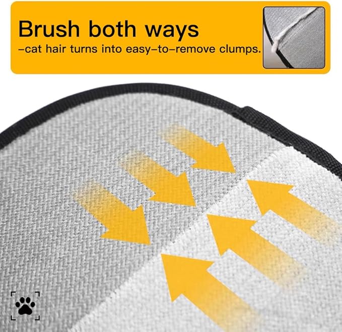 Pet Hair Removal Glove, Reusable Pet Grooming Mitt for Dogs and Cats, Effectively Removes Hair from Clothing Couch Carpet Car Seat (1 Pack)