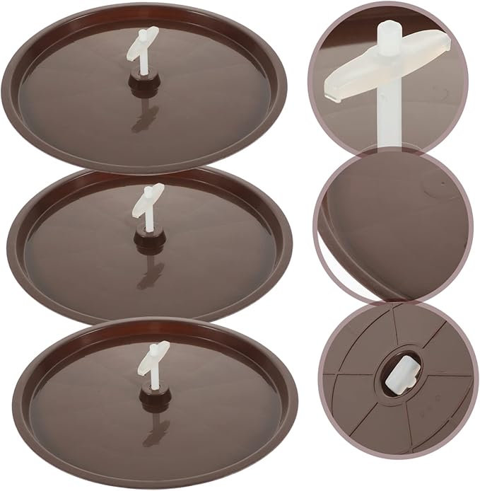 Milisten 4pcs Bird Toilet Pan for Cages Poop Holder Tray for Parrots Easy to and Leakproof for Pet Birds and Animals Random Accessories