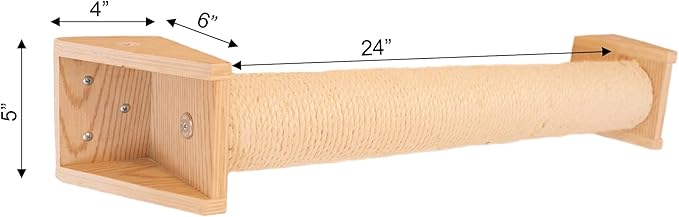 Armarkat Cat Wall Climber Series: Scratching Post W1907D, Natural Beige Medium