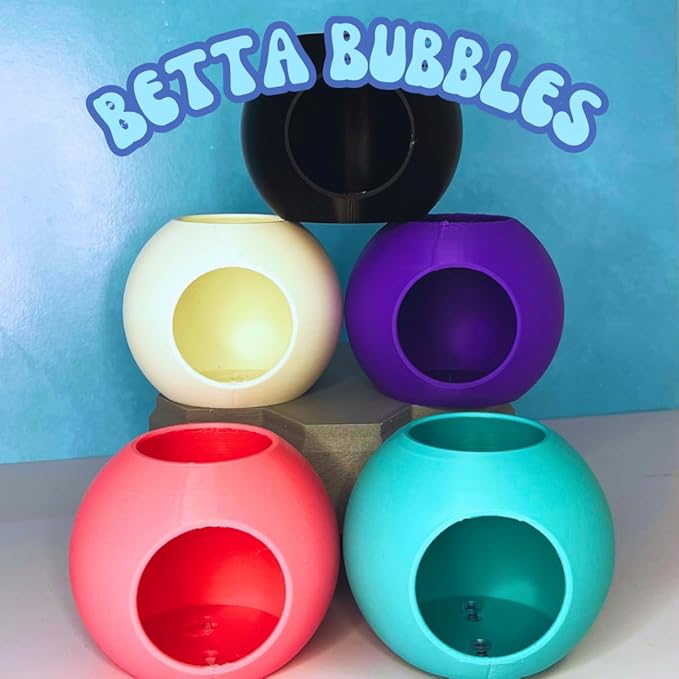 Chatelet REEFSHAPE Betta Fish Bubble Aquarium Tunnel | Attach to Aquarium Side Panels | Great for Betta Fish & Other Aquatic Pets | Made in USA (Purple)