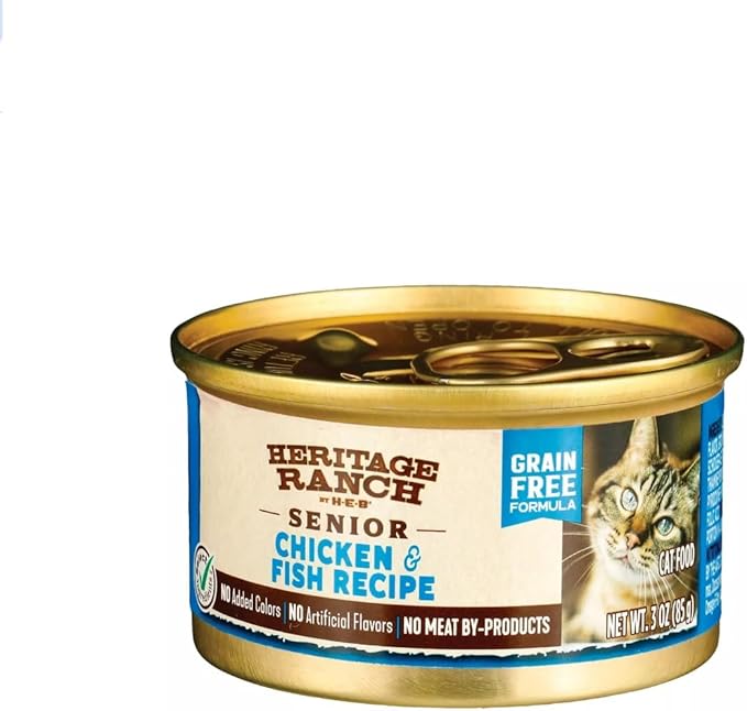 Heritage Ranch Limited Ingredient Grain Free Wet Cat Food Treat (3oz, Chicken & Fish)