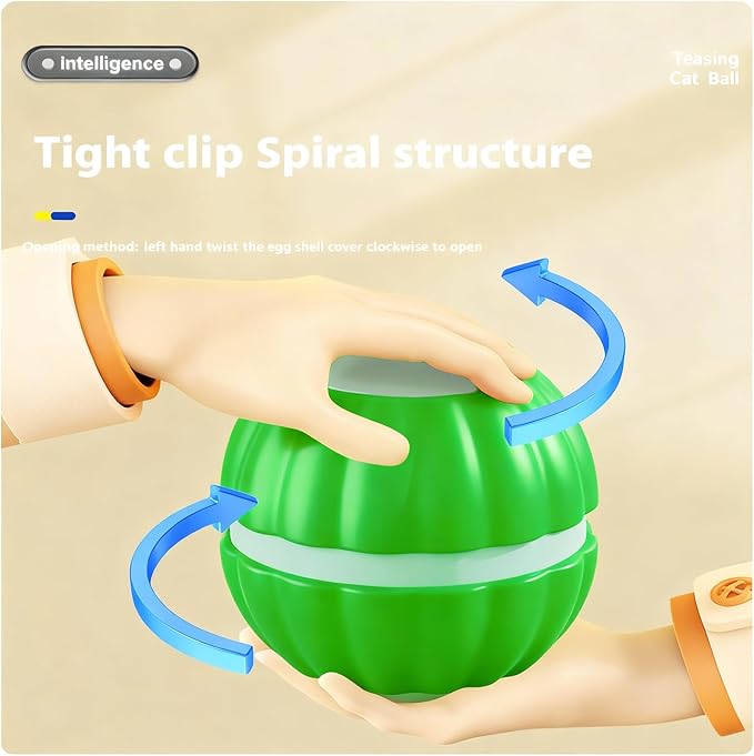 Interactive Cat Toys for Indoor Cats,Automatic Moving Kitten Toys,Cat Toys for Bored Indoor Adult Cats,Smart Rechargeable Cat Enrichment Toys for Cats to Keep Them Busy, Cat Balls Pet Toys