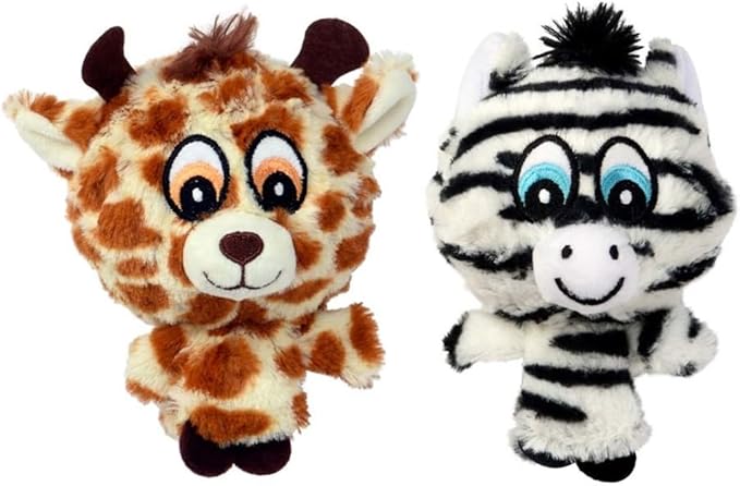 Multi Pet 48557304: Envy Knobby Noggins Safari Print Dog Toy, 4In