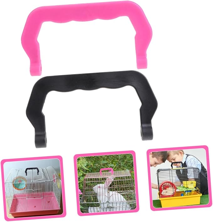 20pcs Portable Pet Cage Handles Set Ergonomic Outdoor Bird Cage Lifting Handle for Hamsters Guinea Pigs and Animals Lightweight Plastic