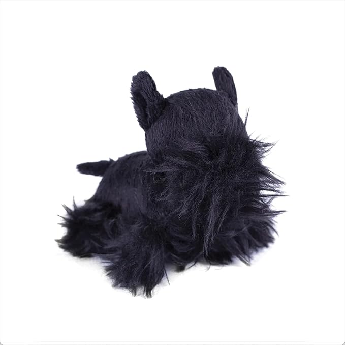 Oscar Newman Scottish Terrier Pipsqueak Toy, 5-inch Length, Black