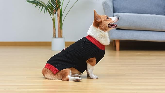 Star Wars Darth Vader Dog Sweater - Knit Pet Outerwear for Dogs - Officially Licensed Dog Apparel & Accessories, Black, Size Extra Small