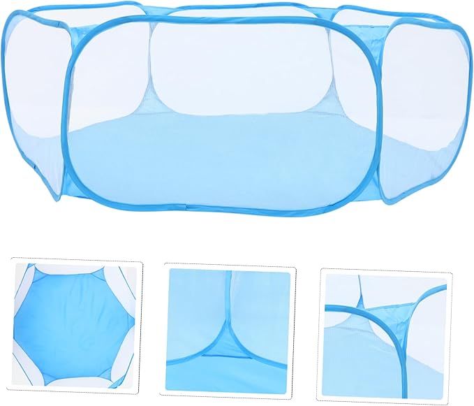 Foldable Pet Playpen Portable Indoor Outdoor Enclosure for Small Animals Breathable Polyester Material Multi-Function Use for Dogs Cats Puppies and More
