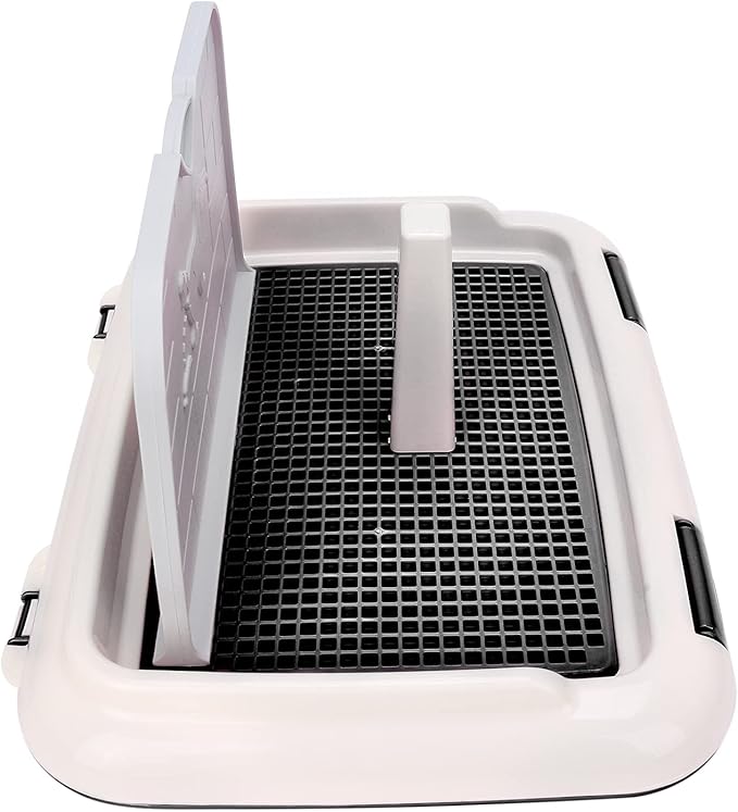 Puppy Training Toilet, Dog Training Toilet Pad Cat Potty Fence Dog Scheduled Urination Potty Tray Fence for Dogs Outside (18.3 x 13.9 x 9.3in)