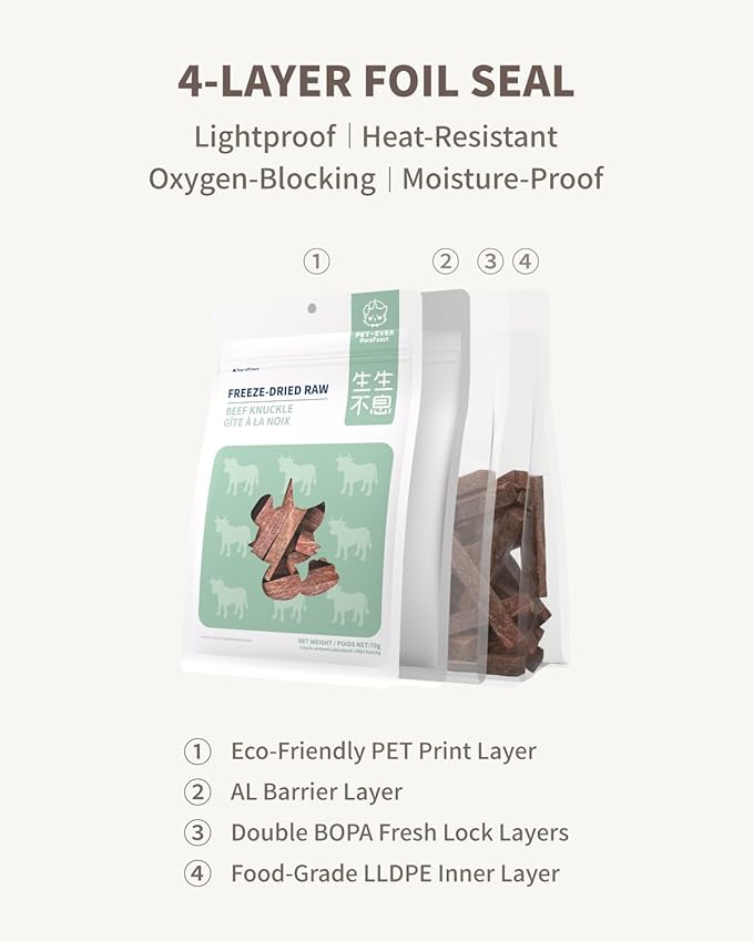 Freeze-Dried Beef Treat for Small Dog & Cat, Dehydrated Whole Cut Raw Treats for Training, Health Natural Single Ingredient Cats Dogs Dry Food (2.5 oz)