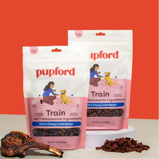 Pupford Soft & Chewy Training Treats for Dogs & Puppies (Lamb, 5 oz)