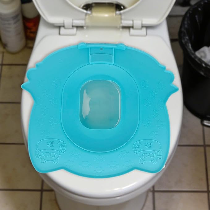 Pet Training System - Feline Bathroom Conversion Set, Adjustable Seat Insert Program with Progressive Removal Design, Reducing Guidance Feature, Ideal for Cat Owners Small Spaces Camper Living Re
