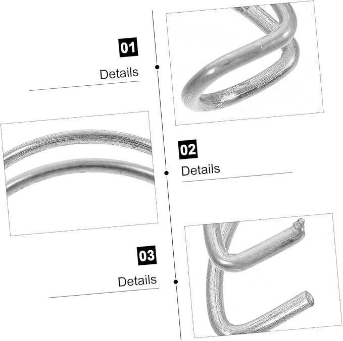 BESPORTBLE 40pcs Heavy-Duty Cage Door Hooks Multifunctional Hooks for Bird and Rabbit Cages Space-Saving Design for Home Use Durable Steel Construction