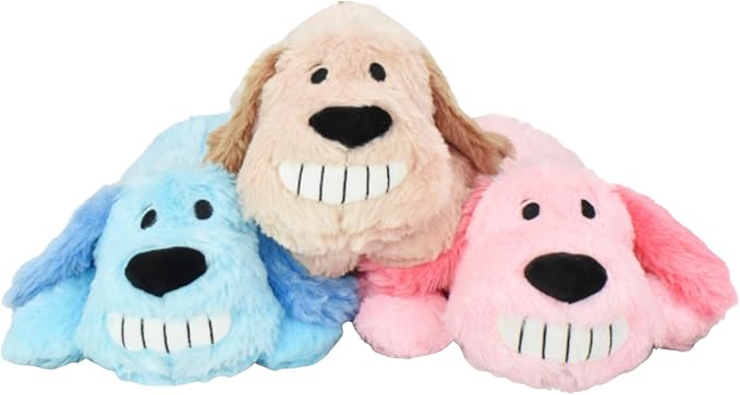 Multipet LOOfA Love with Heartbeat Plush Dog Toy, 14.5 Inch, Assorted Colors, Soothing Companion for Puppies (Pack of 1)