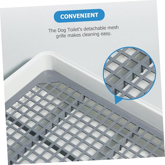 Toddmomy Small Dog Indoor Potty Litter Box Urinal Easy-Clean Mesh Pet Toilet Puppy Training Potty