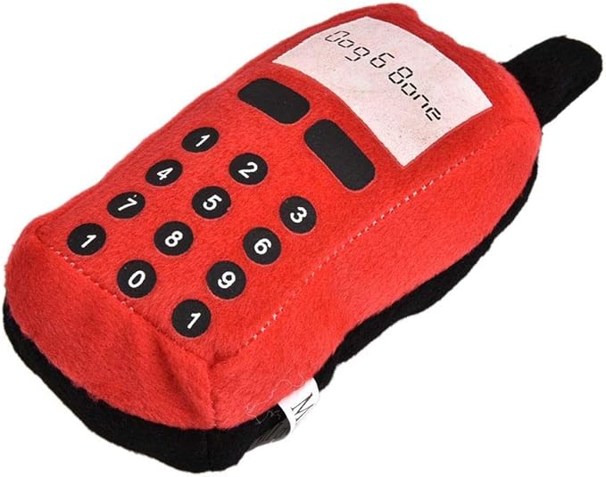 Squeaky Dog Toys, Squeaky Plush Cell Phone Toy Dog Chew Toy Pet Chew Squeaker Toys Funny Mobile Phone Shape Interactive Toy for Dog Cat