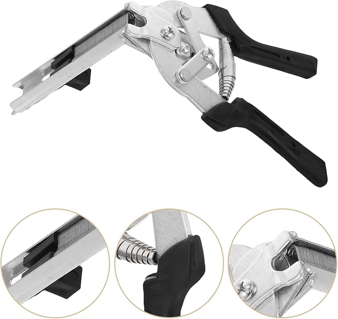 Toyvian 1set Shaped Locking Pliers for Cage Repair Heavy-Duty Tool with Galvanized Nails for Chicken and Bird Cages Sturdy Construction for Efficient Projects