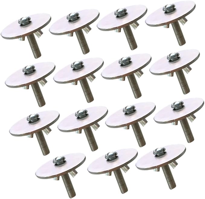GANAZONO 15sets Screws and Gaskets for Pet Cage Accessories Fixing Tools for Bird Cages Hamster Platforms and Animal Enclosures Easy to Install Silver Hardware