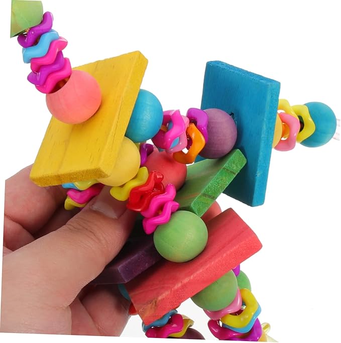 TOYANDONA Parrot Chew Toy for Medium and Small Birds Molar Toy Sturdy Non-Toxic Material for Cockatiels and Parakeets Bird Cage Accessory