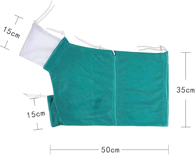 Ibluelover Breathable Mesh Cat Bathing Bag Adjustable Cat Washing Bag Anti Scratching Shower Bag for Nail Trimming Grooming