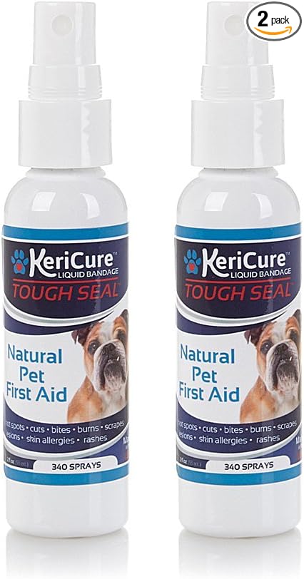 As Seen on HSN - Tough Seal Liquid Bandage, 2 Pack, Spray on Wound Care for Dogs, Cats, Pets and Small Animal First Aid, Made in The USA