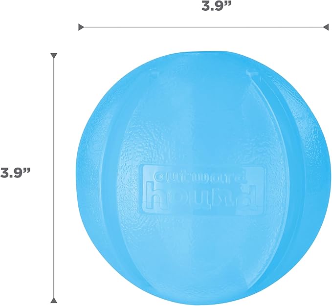 Outward Hound Guru Treat-Dispensing Puzzle Ball Dog Toy, Blue