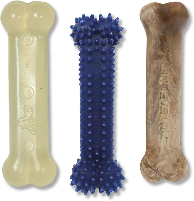Nylabone Extra Small Dog Chew Toy Value - 3 Pack