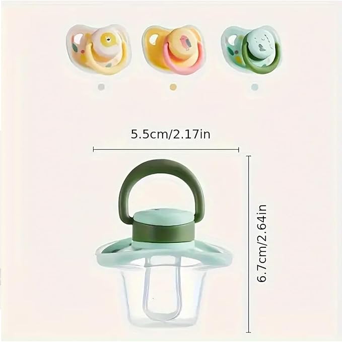 Puppy Kitten Pacifie, Pet Dog Silicone Pacifier Toy, Puppy Calming Chews for Dog Cat, Silicone Pacifier Accessories for Dog Cat (Upgrade Version: Pink+Yellow+Green)