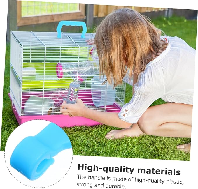 10pcs Plastic Pet Cage Handle Set Portable Lifting Handle for Rabbit Puppy Dog Cat