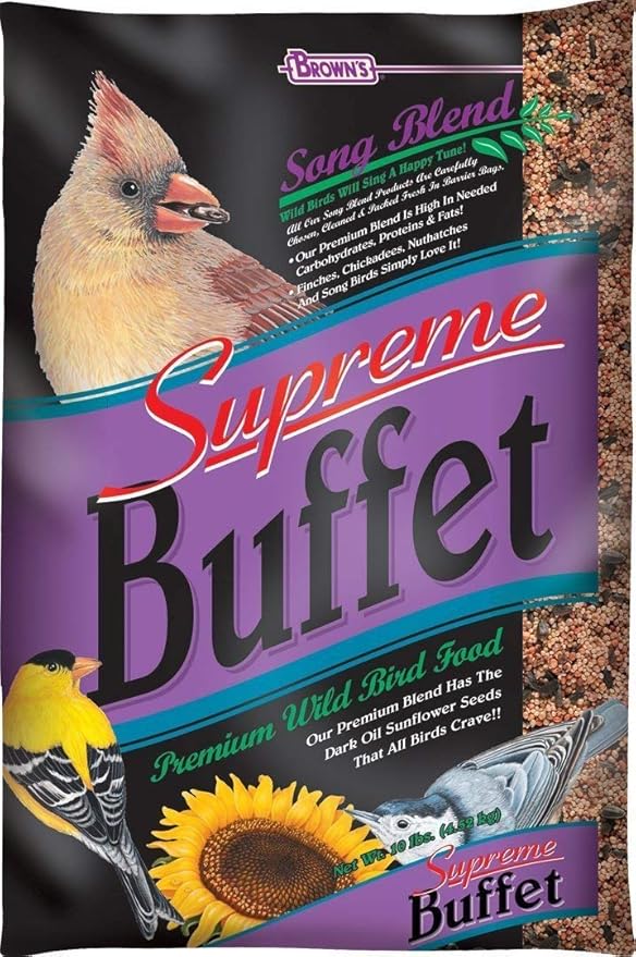 Floral Bird Song Blend Supreme Buffet Bird Seed, 160 OZ