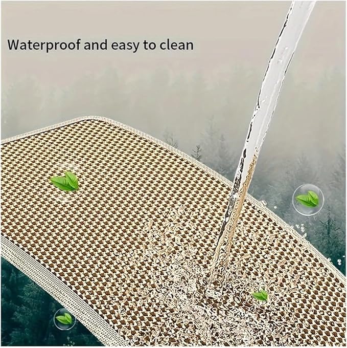 1Pc Large Size Cat Litter Honeycomb Double Layer Design,Urine Waterproof,Easy Cleaning,Scatter Control,Stay Clean(Pink,M-55X75cm)