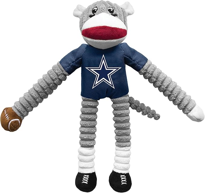 Littlearth NFL Philadelphia Eagles Sock Monkey Pet Toy, Team Color, One Size