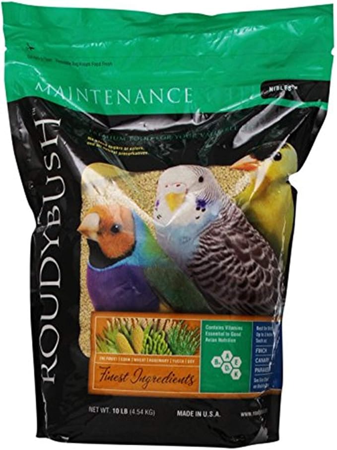 RoudyBush Daily Maintenance Bird Food Nibles 10 LBS