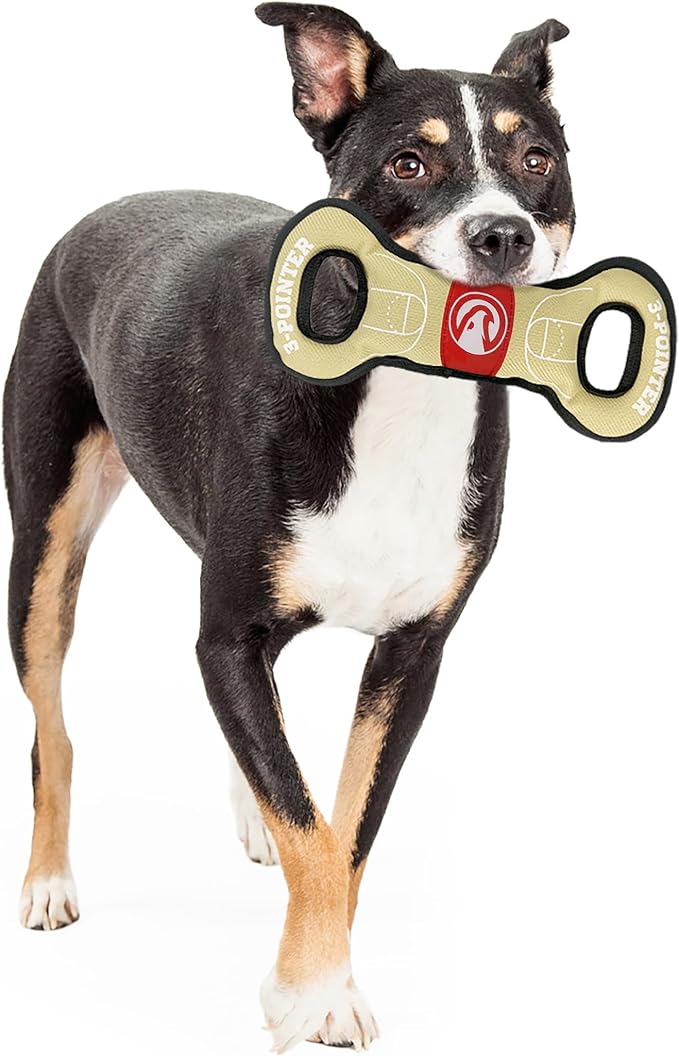 Pets First NBA Atlanta Hawks Field Toy. - Tough Nylon Pet Toy with Double Trim Stitching & Inner Squeaker, One Size