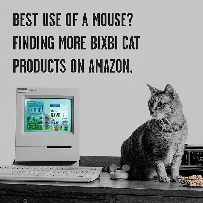 BIXBI Rawbble Freeze Dried Cat Food, Turkey Recipe, 3.5 oz - 94% Meat and Organs, No Fillers - Pantry-Friendly Raw Cat Food for Meal, Treat or Food Topper - USA Made in Small Batches