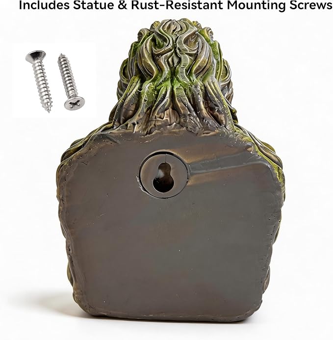 Tree Spirit Hanging Bird Feeder for Outdoors, Resin Platform Bird Feeder with Natural Bark Finish, Tree Mounted Decorative Feeder for Backyard Birding & Wildlife