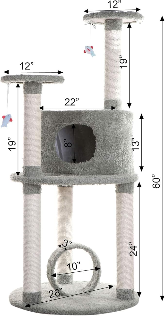 Armarkat Premium Cat Tree Model X6001, Dark Seagreen