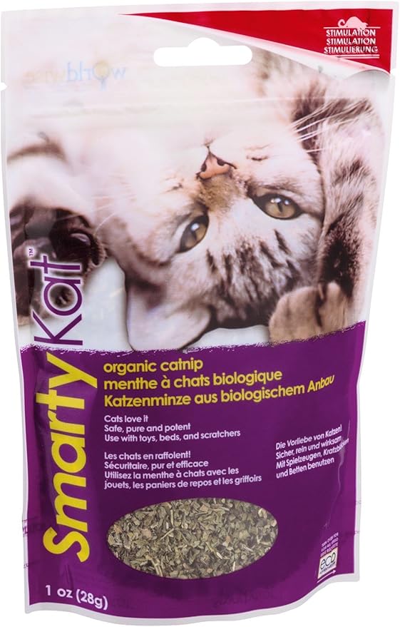 Smartykat Certified Organic Catnip 1 Ounce Pouch-