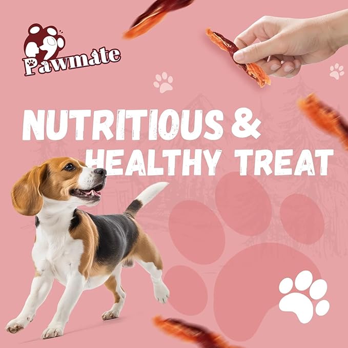 Pawmate Dog Jerky Treats Triple Flavor Chicken Duck Wrapped Cod Twisted Sticks 5'', Rawhide Free Grain Free Dog Training Snacks Chews for Small Medium Large Dogs, 10.6 oz