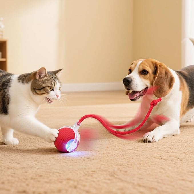 Interactive Cat Ball Red