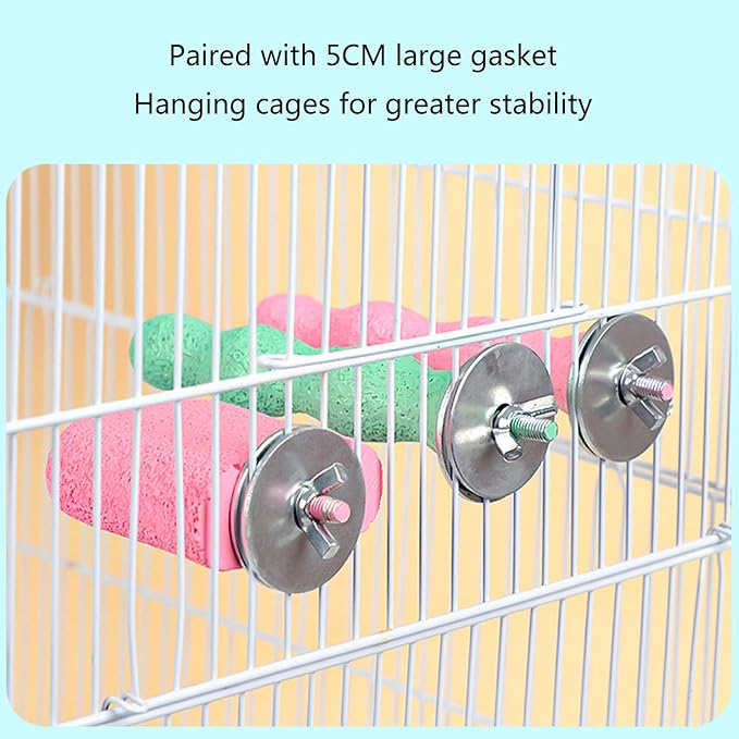 Bird Cage Toy Teeth Mouth Molar Hamster Chew Toy Perch Parrot Budgies Hamster Pet Supplies Bird Cage Accessories