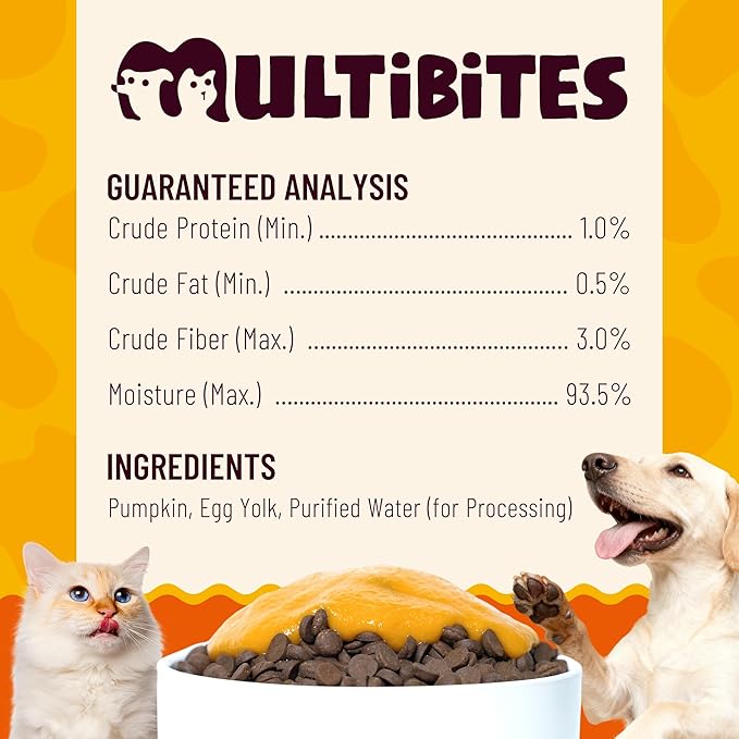 15.5oz Premium Pumpkin Puree for Cats & Dogs - Digestive Health,Sensitive Stomach for Soft Cat Treats - Natural Fiber Supplement for Dog Food Toppers,Kittens,Puppy Snacks