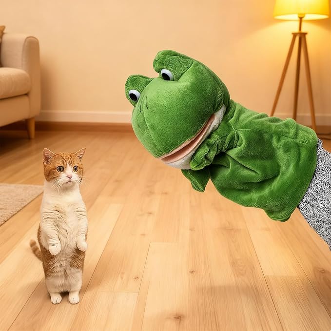 Interactive Cat Play Glove for Wrestling - Padded Cat Kick Stick Sleeve with Organic Catnip - Anti-Scratch Cat Toy for Aggressive Play,Boxing Glove Toy for Pet Kitten Small Dog Indoor