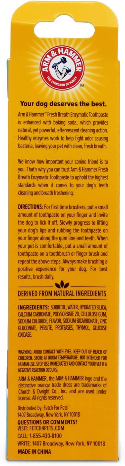Arm & Hammer for Pets Dental Toothpaste for Dogs | No More Doggie Breath | Safe for All Dogs and Puppies | Chicken Flavor Dog Toothpaste - 3 Pack for Long-Lasting Use