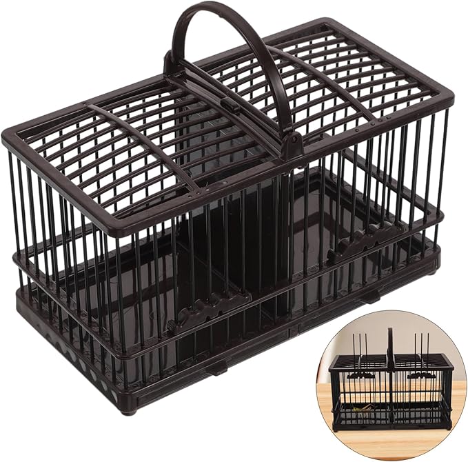 BESPORTBLE Hanging Plastic Pet Habitat Cage for Crickets Grasshoppers Hamsters Hummingbirds Lightweight Easy to Enclosure for Small Animals Vintage Decorative Design