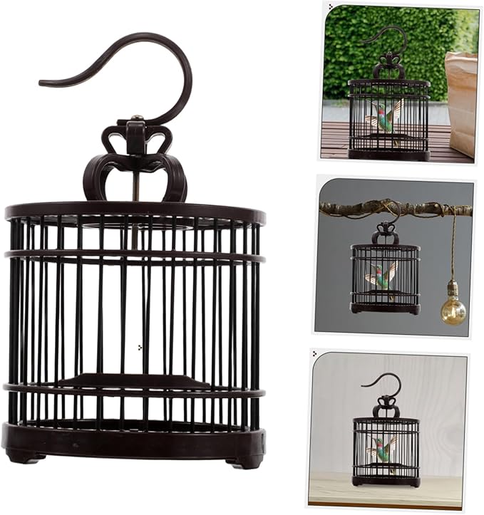 BESPORTBLE Portable Decorative Bird Cage Habitat Box Small Animal Carrier for Crickets Hamsters Hummingbirds Easy to Clean Stylish Design for Indoor Outdoor Use