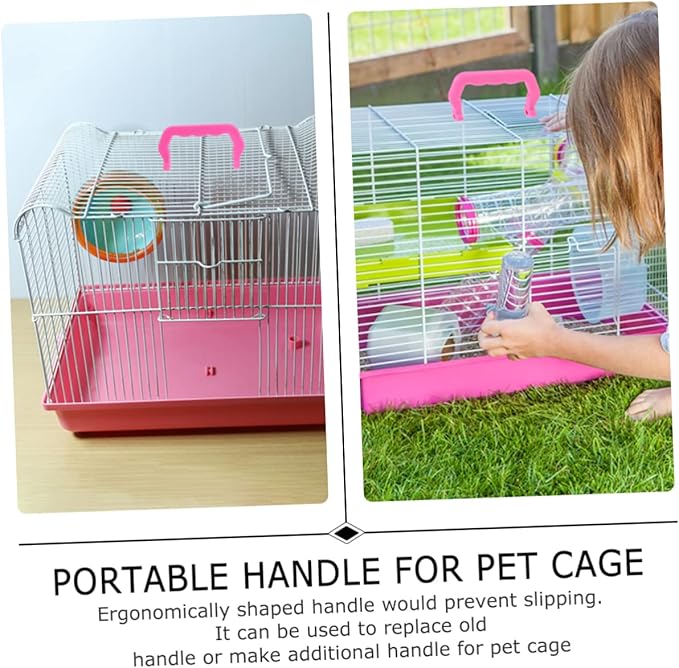 10pcs Portable Plastic Cage Lifting Handle Set for Pet Bird Cages Lightweight Comfortable to Carry Outdoor Use and Travel