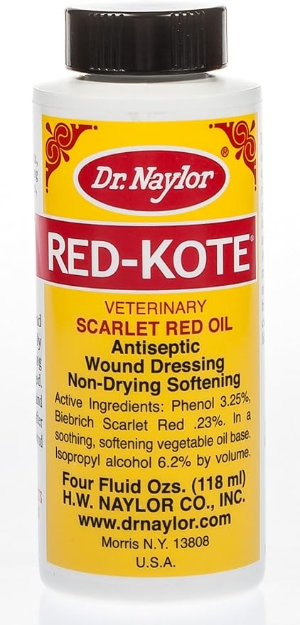 Dr. Naylor Red-Kote Dauber (4 oz.) - Non-Drying, Soothing and Softening Skin Treatment