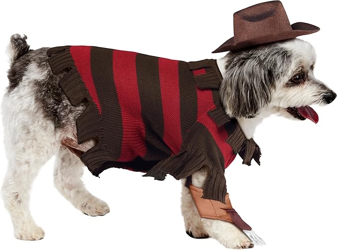 Rubies A Nightmare on Elm Street: Freddy Krueger Pet Costume for Dogs or Cats, XL