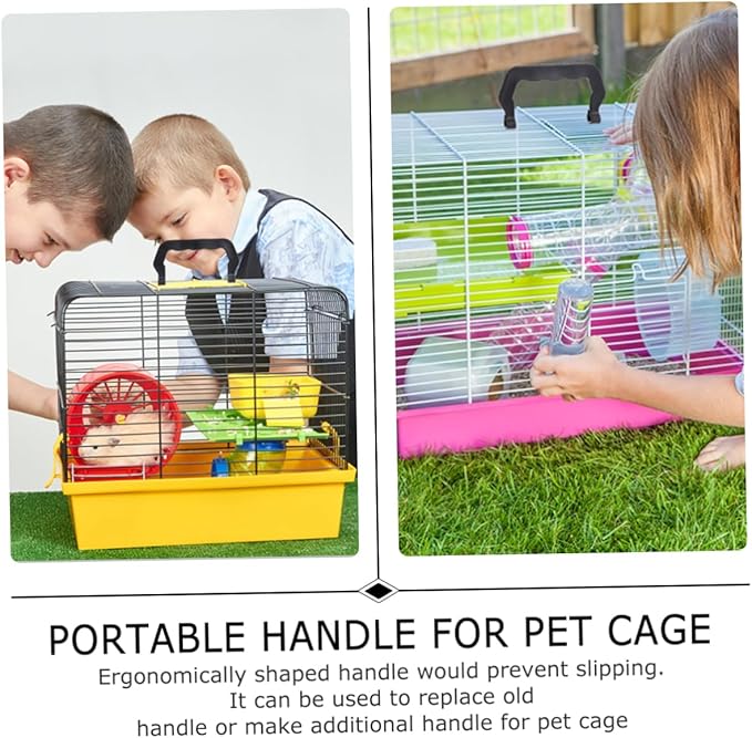 HANABASS 10pcs Bird Cage Handles Plastic Pet Cage Lifting Handle Dog Kennels Outdoor Use