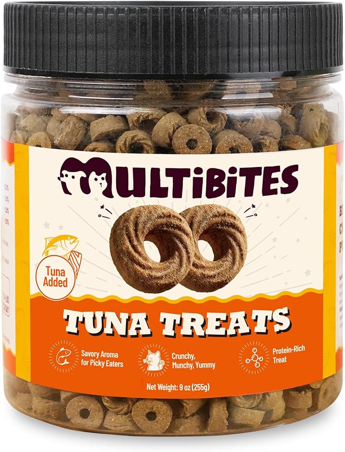 9 oz Tuna Cat Treats Savory Aroma for Picky Eaters Chicken Flavor Cat Training Treats Cat Treats for Indoor Cats